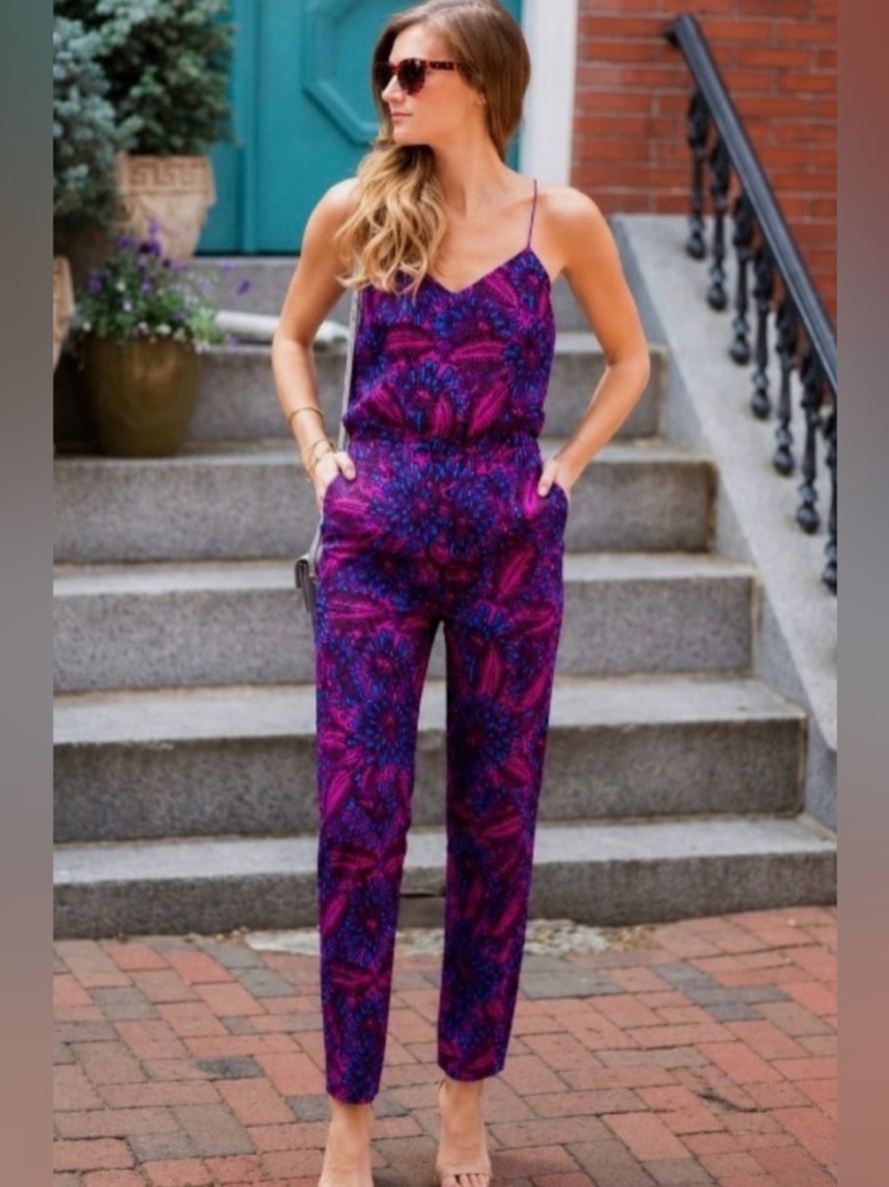 J.Crew Midnight Floral Silk Jumpsuit NWT